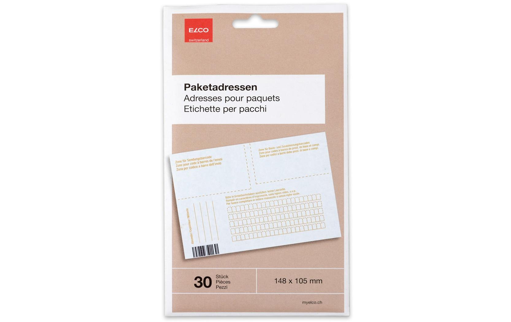 Adressetiketten 14.8 x 10.5 cm, 30 StückSelbstklebende Adressetiketten für Pakete