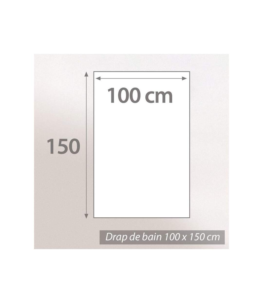 Drap de bain 100x150 cm SOFTY taupe