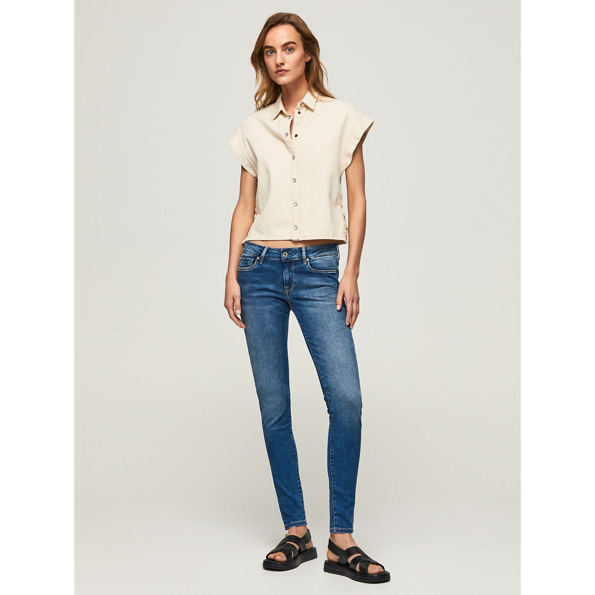PEPE JEANS<br>Calças jeans skinny SOHO para todos os tamanhos