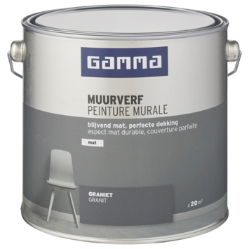 GAMMA muurverf graniet mat 2,5 liter