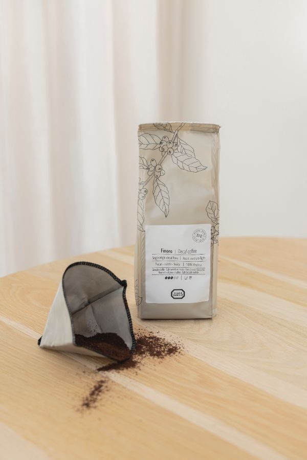 Gemalen koffie cafeïnevrij, biologisch, Finoro Peru, 250 gram