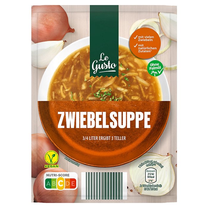 LE GUSTO Beutelsuppe 750 ml, Zwiebelsuppe