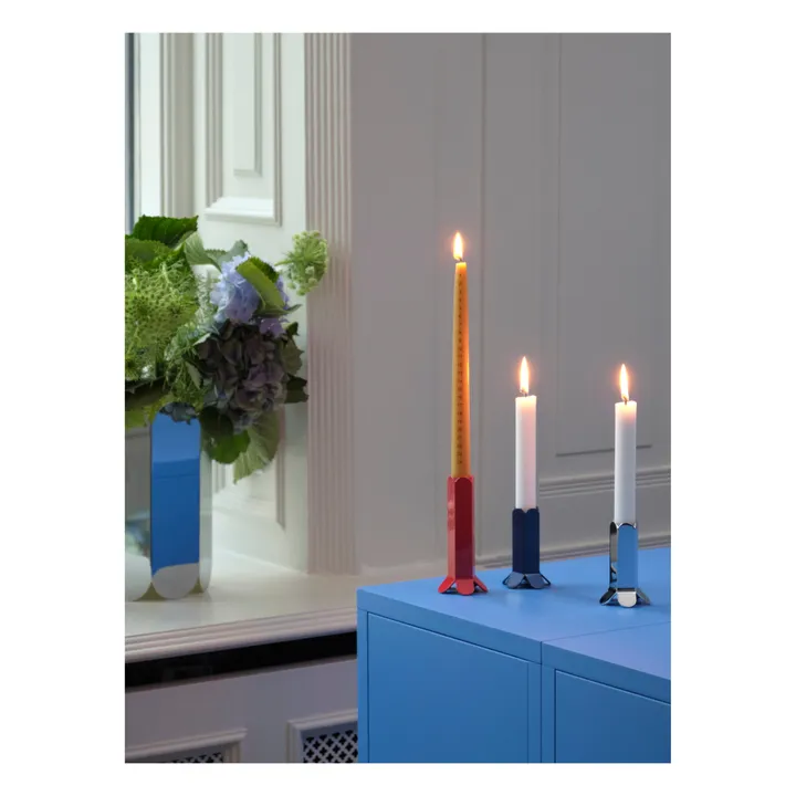 Hay Bougeoir Arcs en acier inoxidable  | Bleu marine