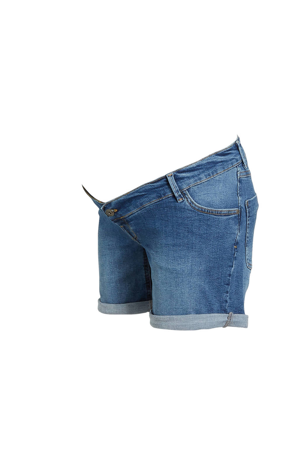 LOVE2WAIT slim fit denim short donkerblauw