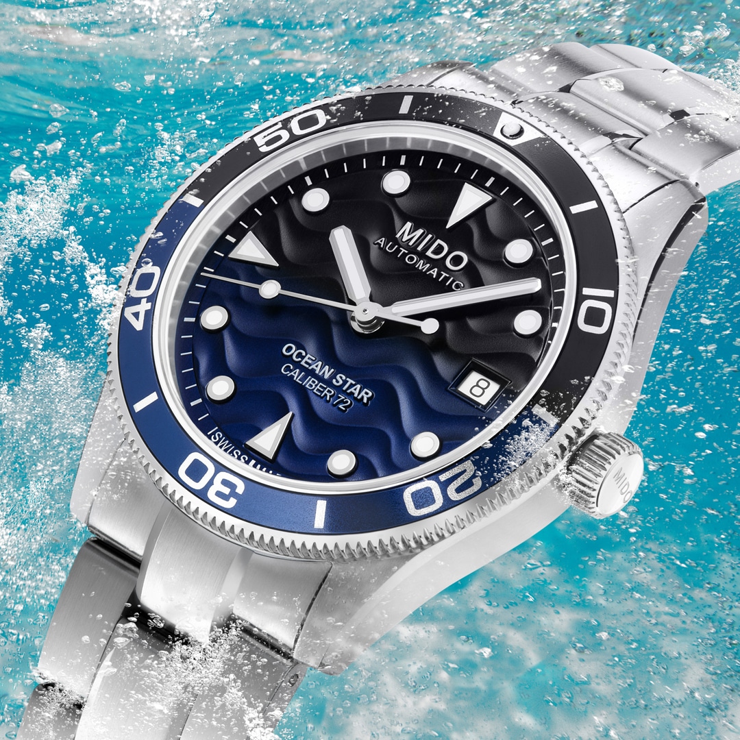 Mido Ocean Star 39 Automatik Blau