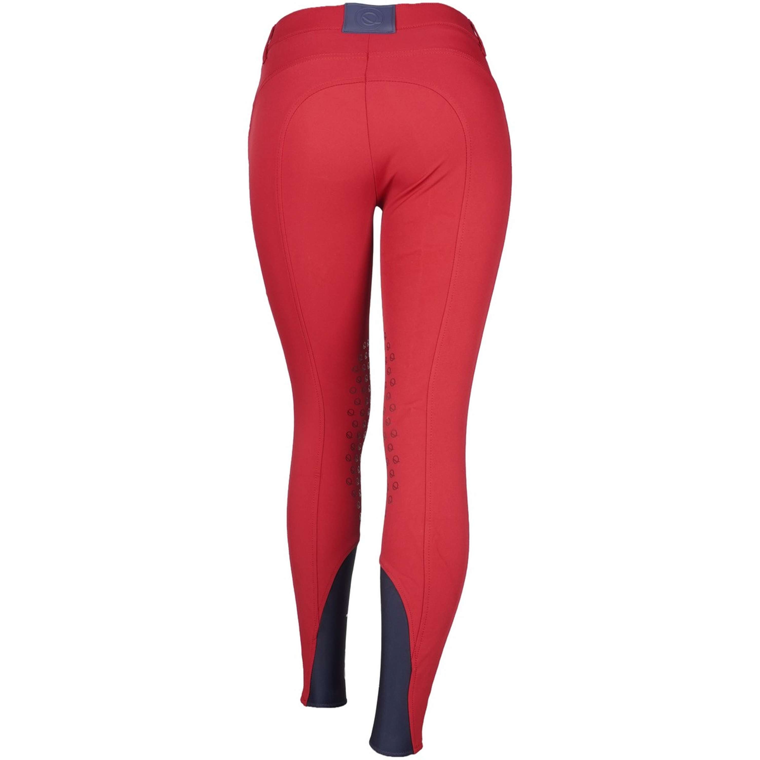 EQODE by Equiline Rijbroek Delma Knie Grip Cherry