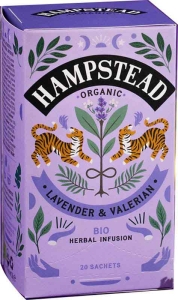 Hampstead Tea Bio Lavendel & Baldrian Beutel, 20 Stück