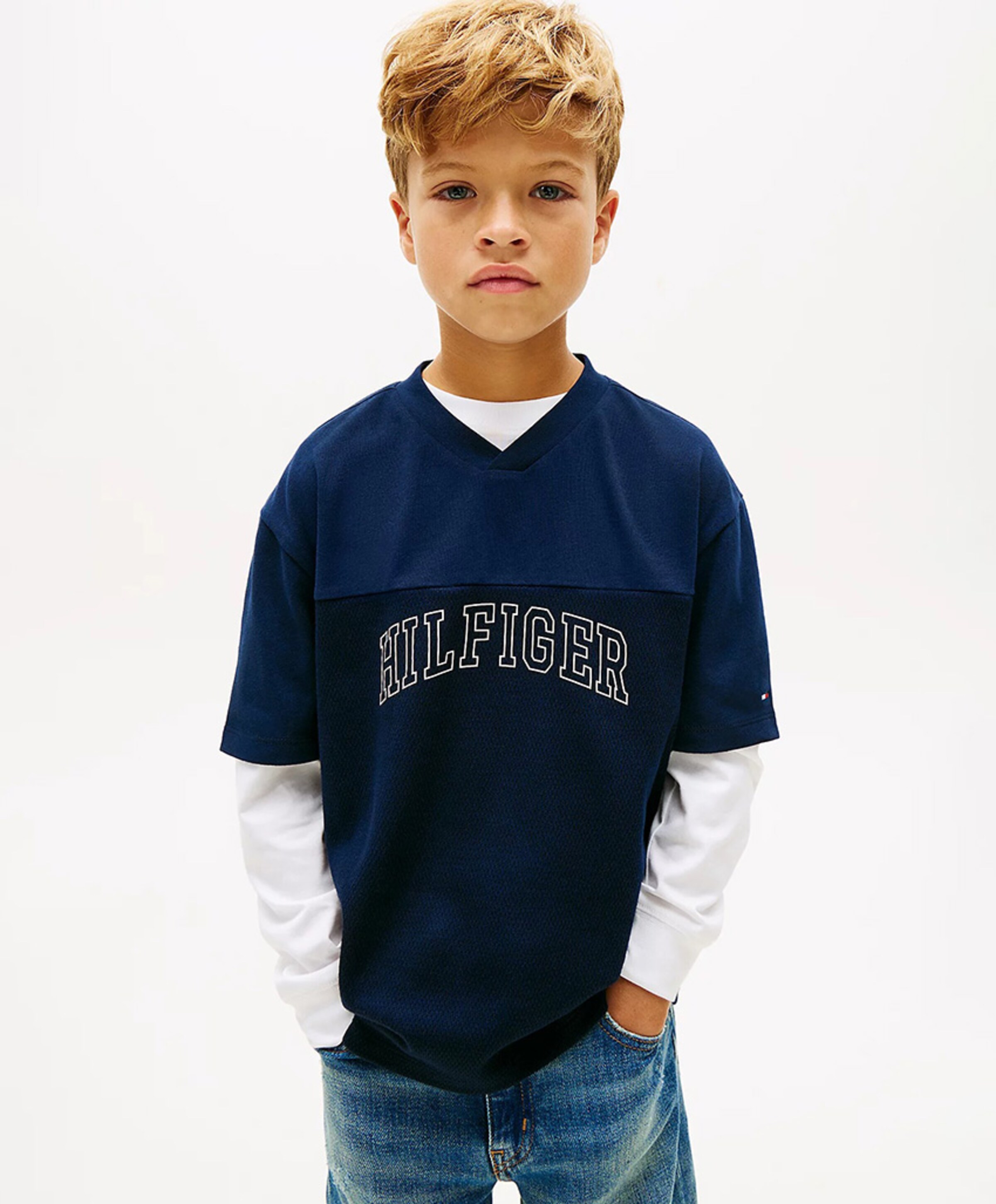 Tommy Hilfiger Jongens T-shirt blauw
