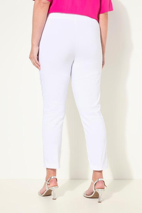 Bengalin-Hose, elastischer Slim Fit, Metallic-Druck