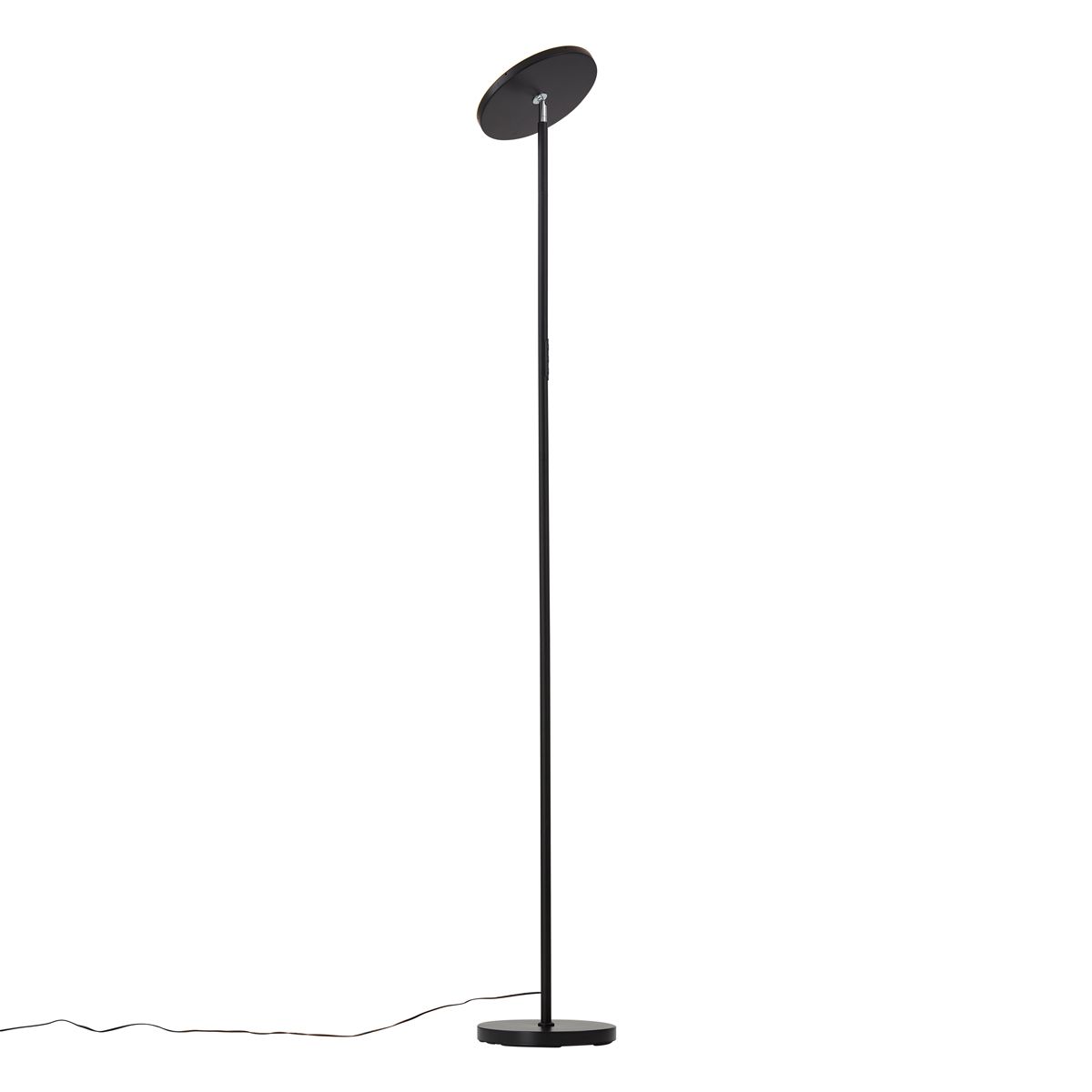 Moderne vloerlamp zwart incl. LED dimbaar RGB met afstandsbediening - Sjors