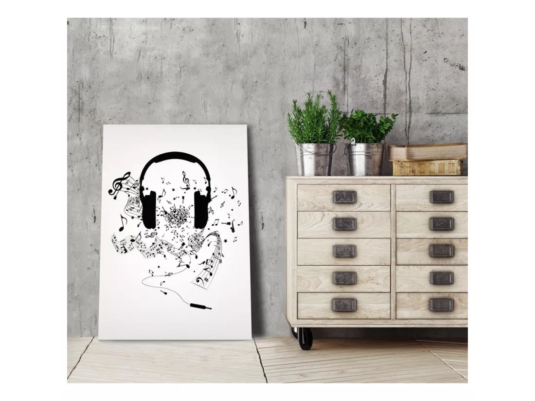 Tableau image de motif de musique xxl - 40 x 60 cm