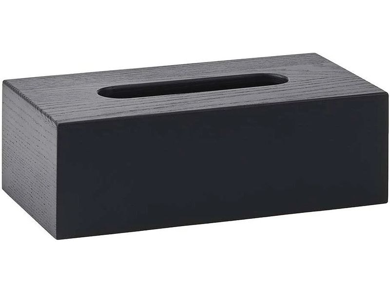 Aquanova Kosmetiktuchbox Cole Schwarz, Holz Elegante Kosmetiktücherbox