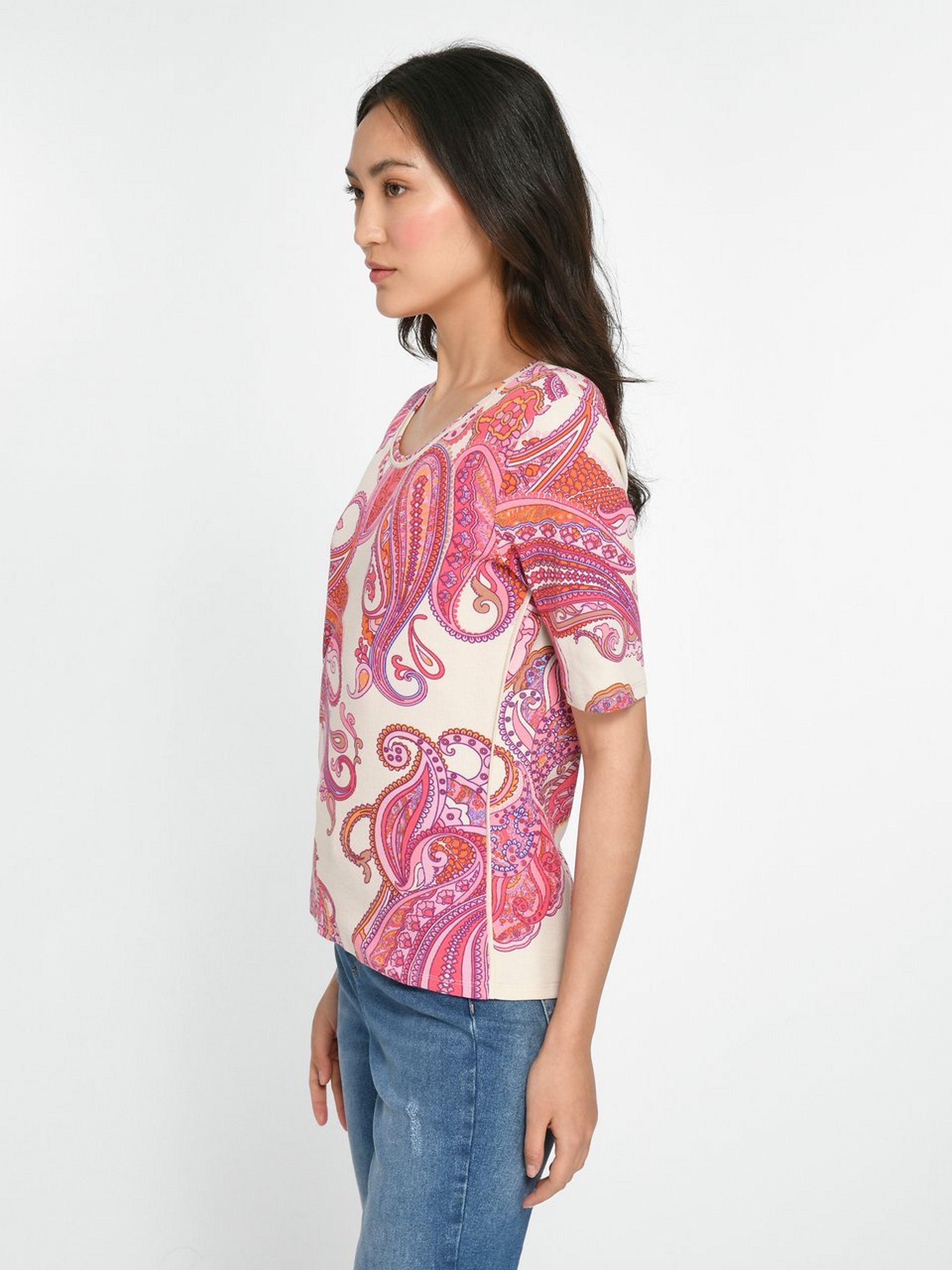 Rundhals-Shirt