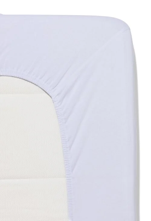 drap-housse coton doux 200x200 blanc