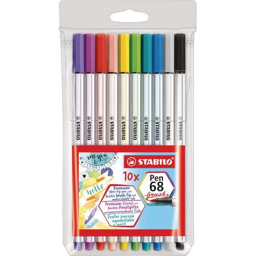 STABILO® Pen 68 brush Kunststoff-Etuis