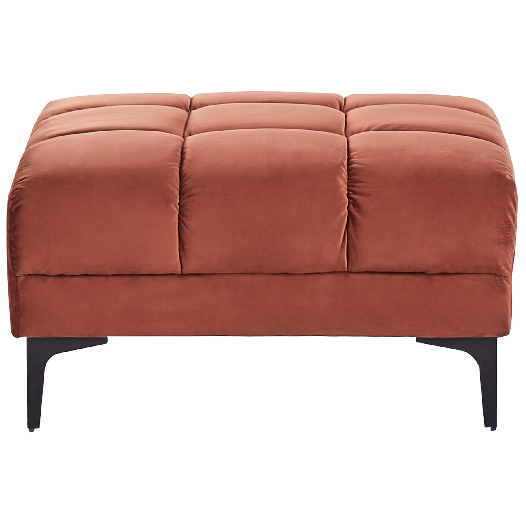 Beliani - ALNES - Ottomaan - Lichtrood - Polyester