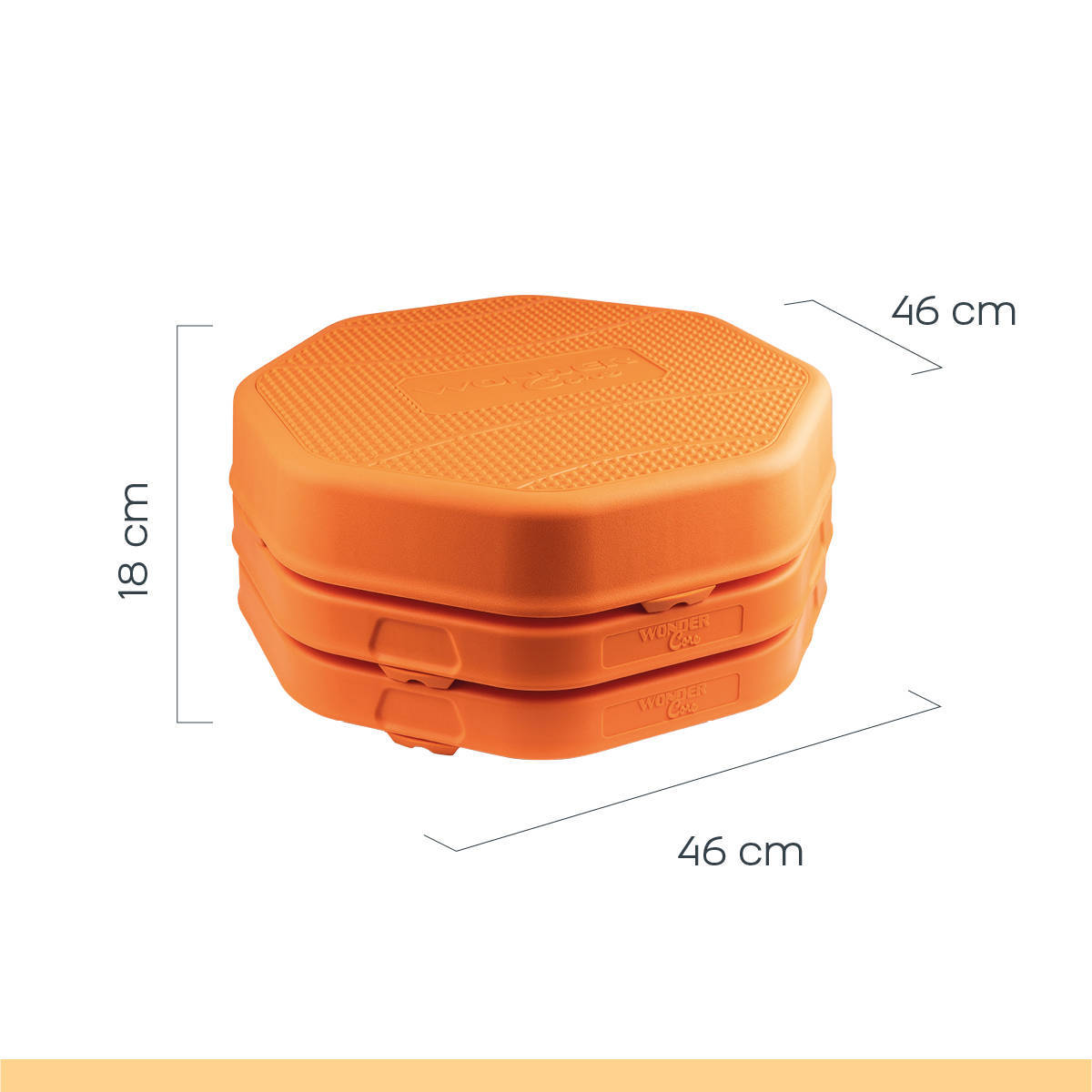 Wonder Core mini aerobic step oranje