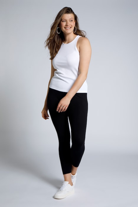 Leggings Doppelpack, schmal, High Waist, Elastikbund