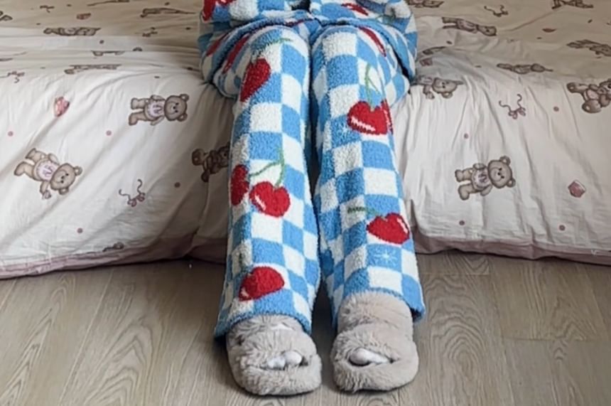 GOUB - Cherry Fleece Pyjamaset