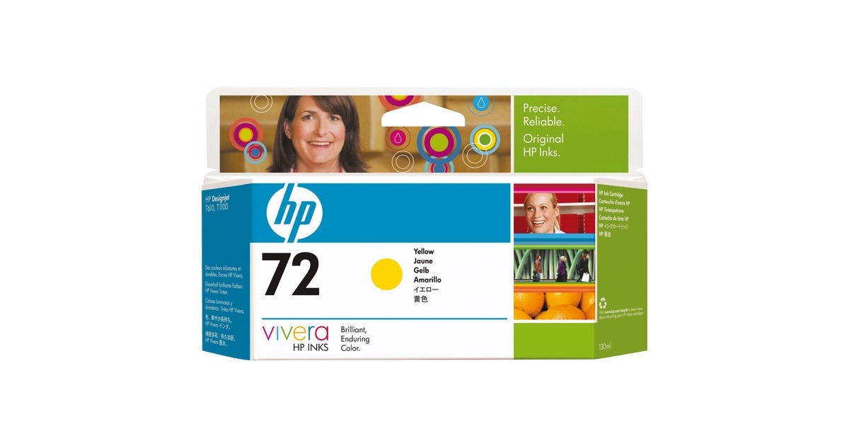 HP72 Inktcartridge  (C9373A, Geel)