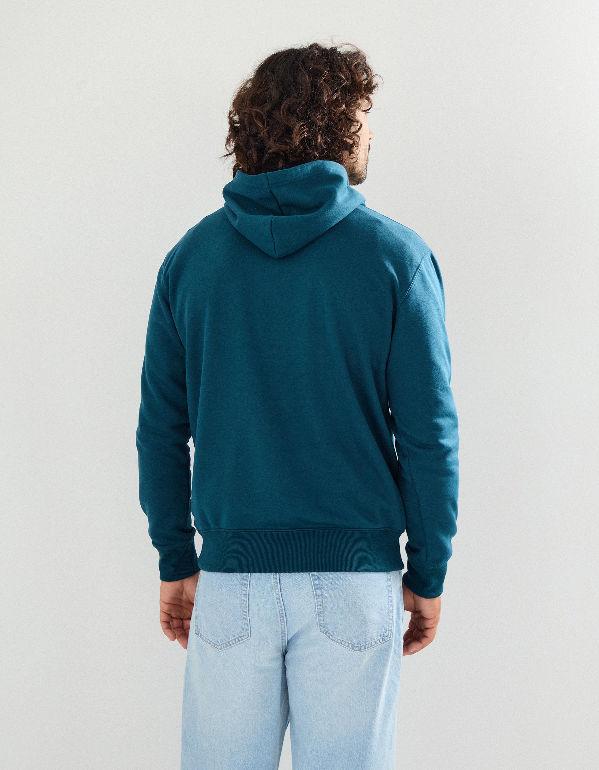 Sweatshirt com Capuz, Homem, Azul