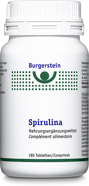BURGERSTEIN Spirulina<br>180 Stück, Dose, Tablette