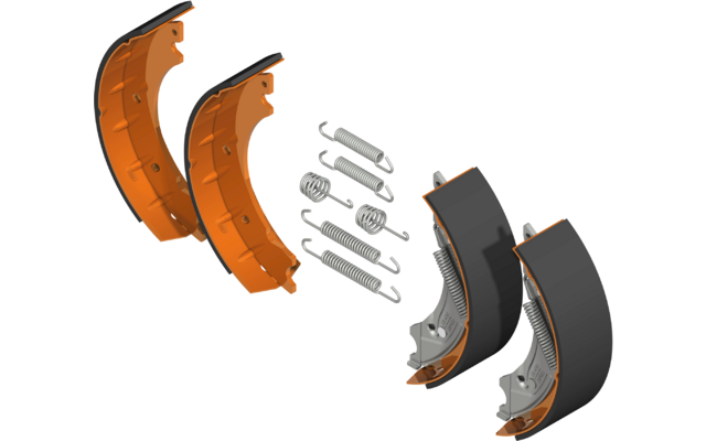 Knott Bremsbacken Set für die Bremsentypen 25-2025 und 20-2425/1