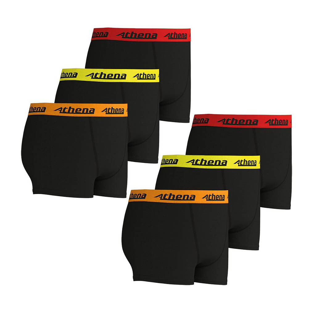 ATHENA<br>Conjunto de 6 cuecas boxer Trio chocolate