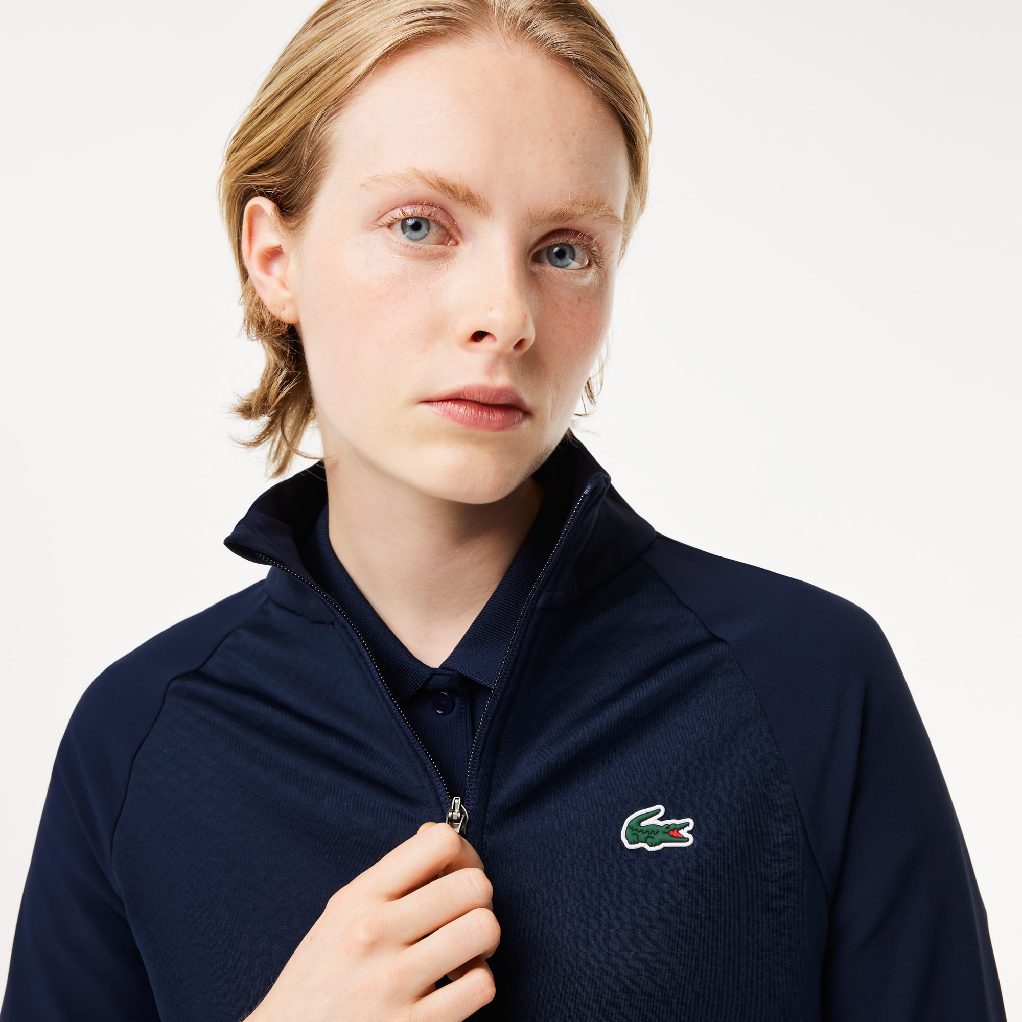 Veste mid-layer Golf slim fit en polaire Sweatshirts - Bleu - Lacoste - Femme