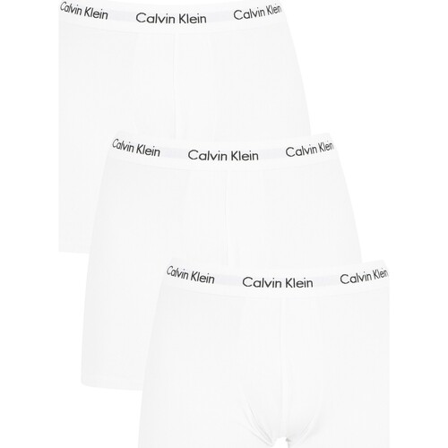 Calvin Klein Jeans - Pack De 3 Calzoncillos De Algodón Elásticos Blanco