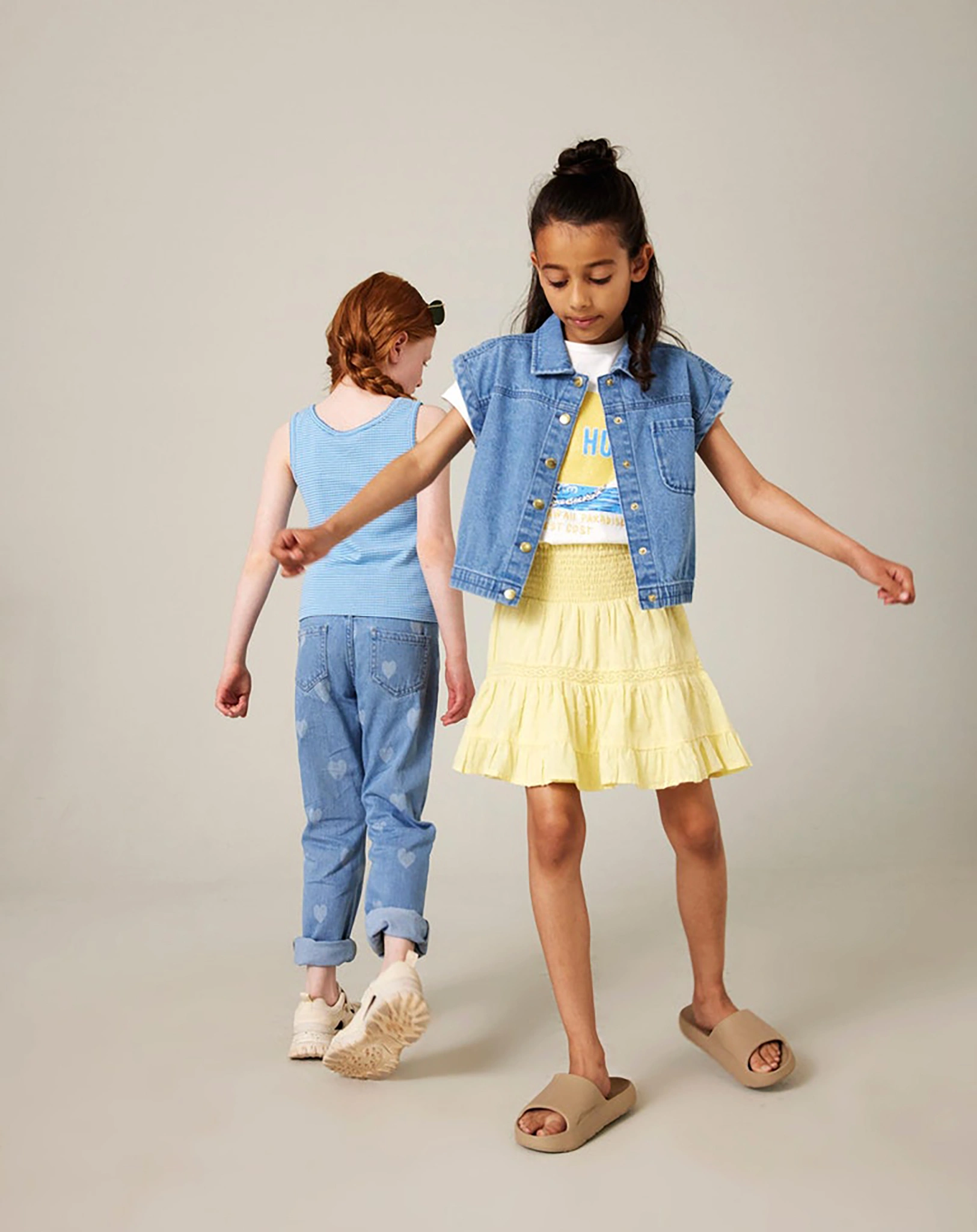 Jeanshose NKFBELLA HEARTS slim fit in light blue