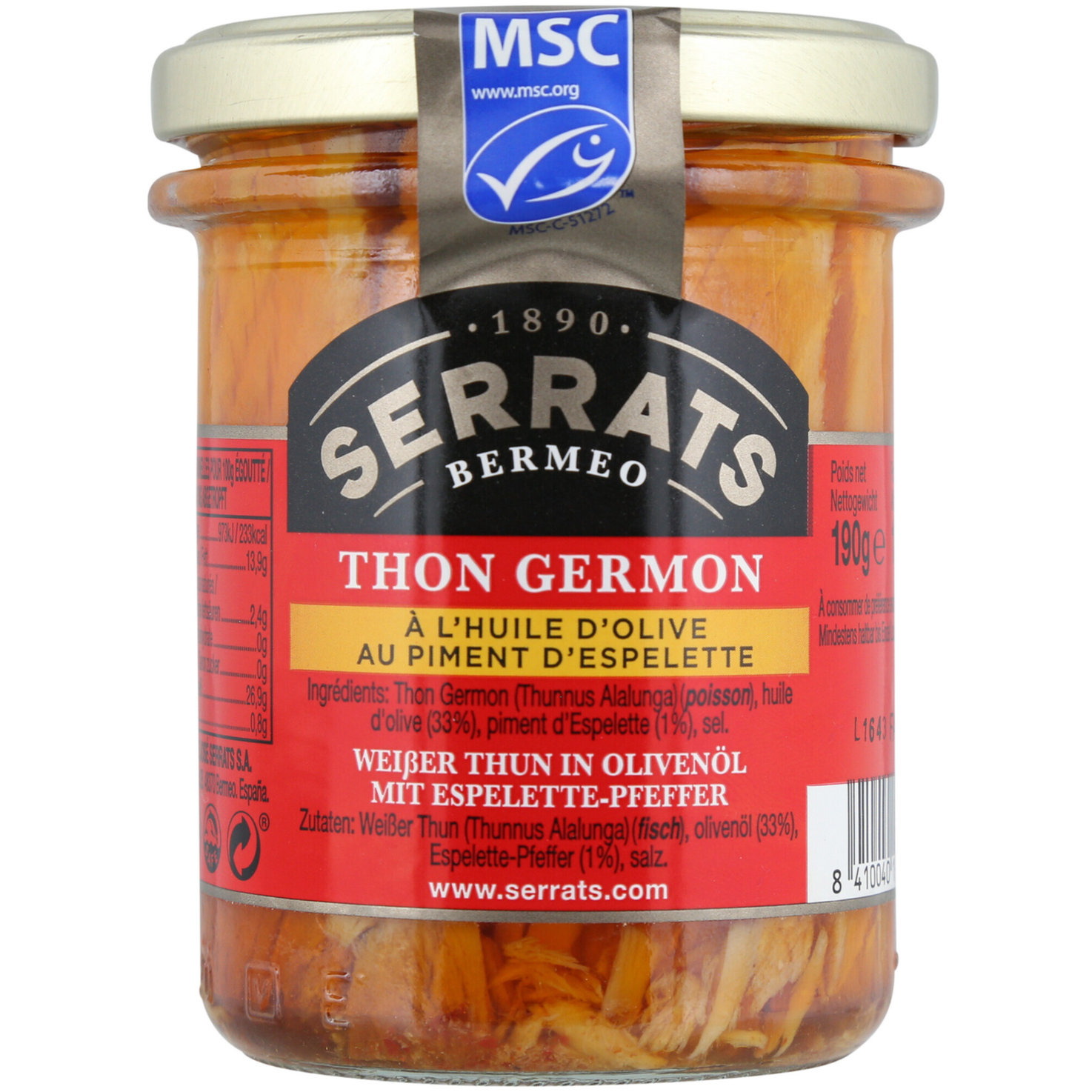 Serrats Thon weiss Espelette-Pfeffer