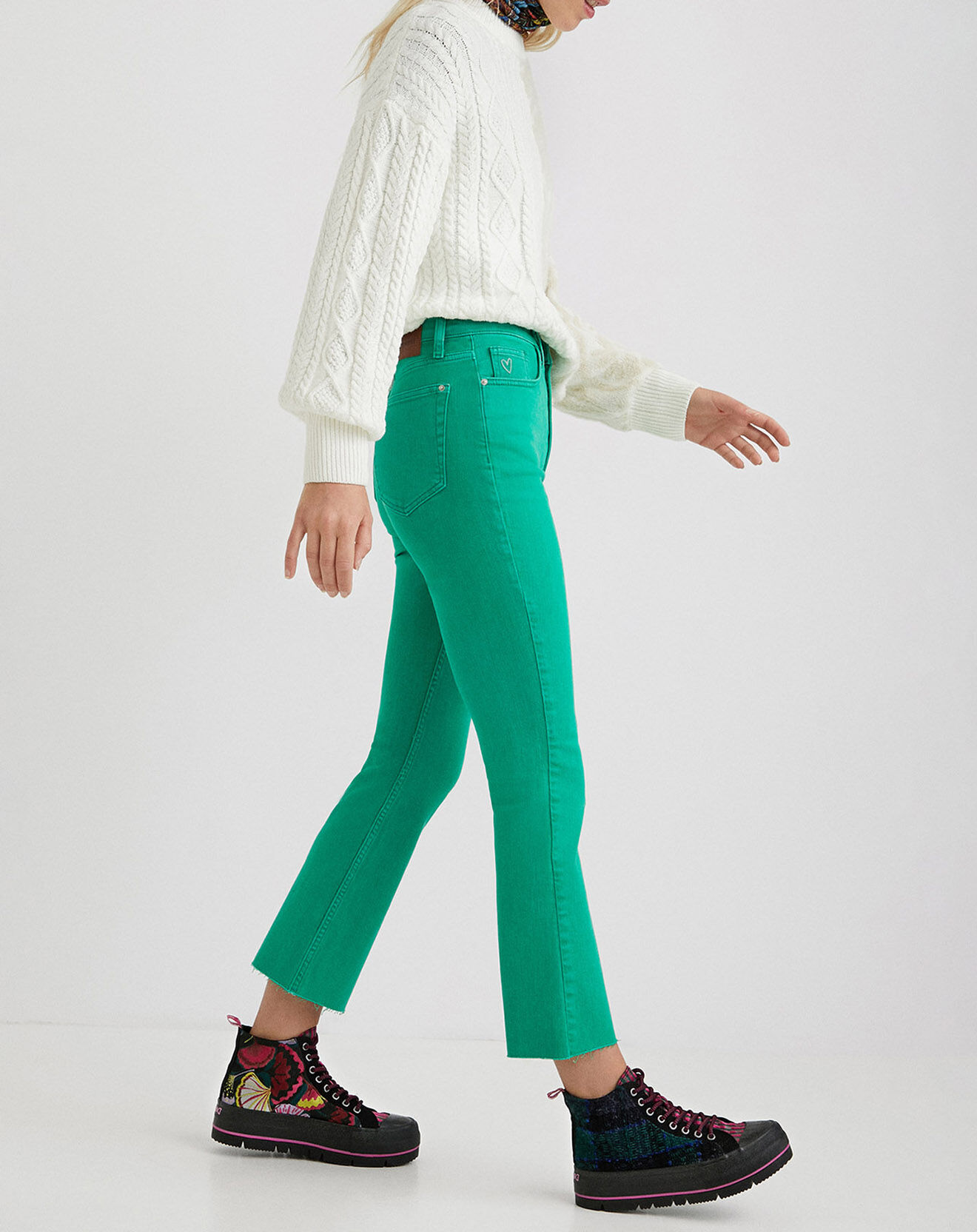 Desigual Pantalon Lenny vert