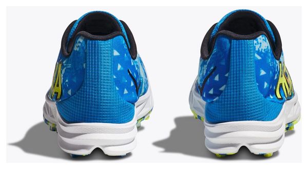 Chaussures Athlétisme Hoka Unisexe Crescendo XC Bleu Jaune