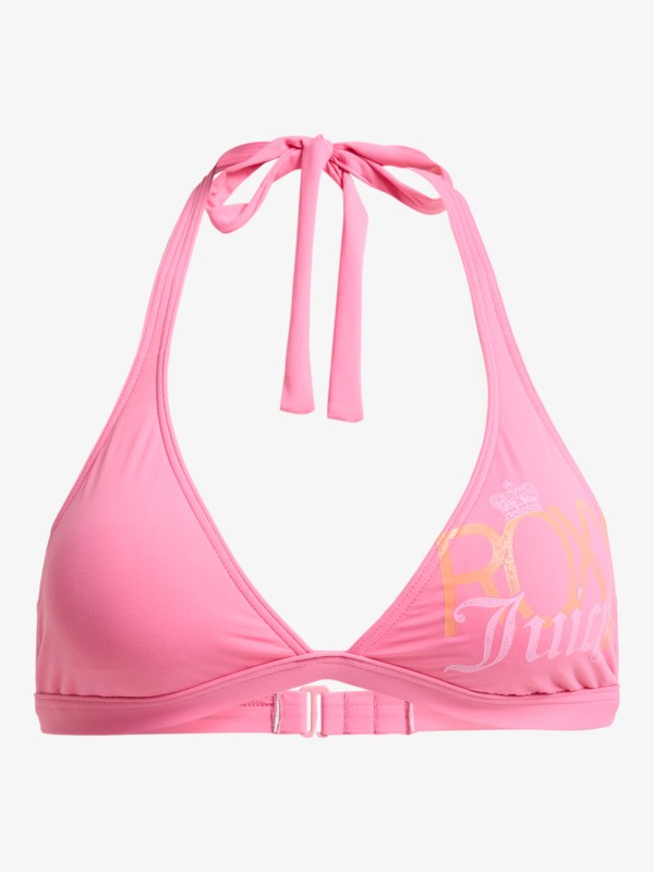 Roxy X Juicy Couture Haut de bikini triangle Rose Femme