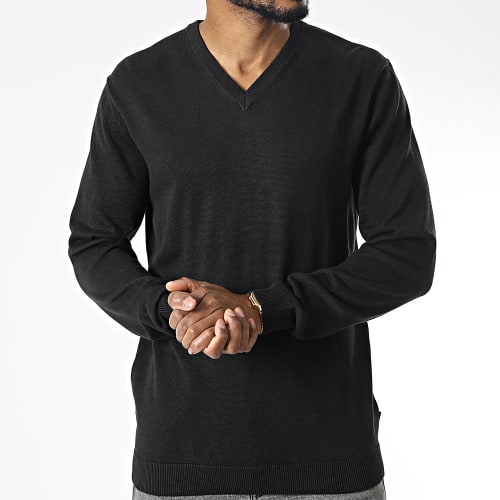 Pull Col V Denley 21107427 Noir
