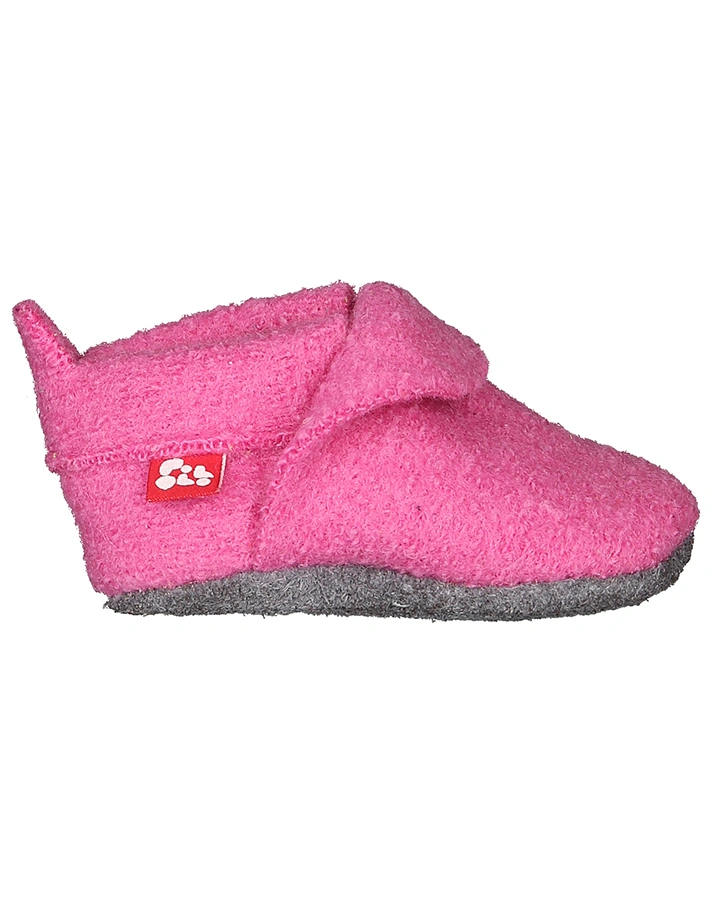 Filz-Krabbelschuhe WOLLI UNI in pink