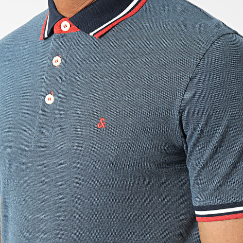 Polo Manches Courtes Paulos Bleu Chiné