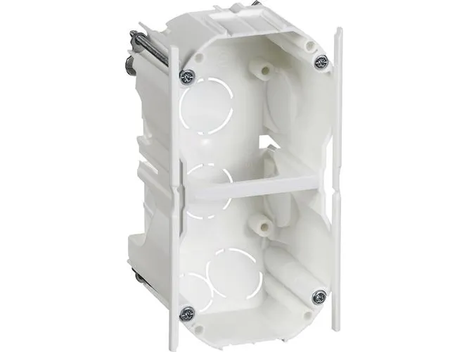 LAURITZ KNUDSEN Opus® 66 forfra dåse 2 modul, hvid.