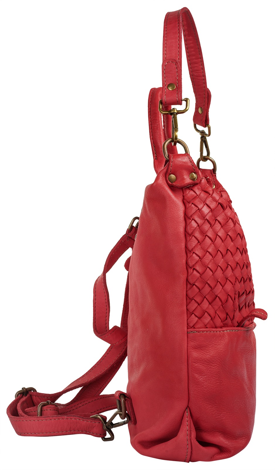 Samantha Look Cityrucksack echt Leder, Made in Italy