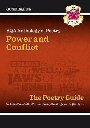 GCSE English AQA Poetry Guide - Power & Conflict Anthology inc. Online Edition, Audio & Quizzes (Multiple items, part(s) enclosed)