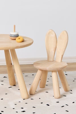Minitude Minitude Nordic Skrivebord med Stol Kanin, Natur