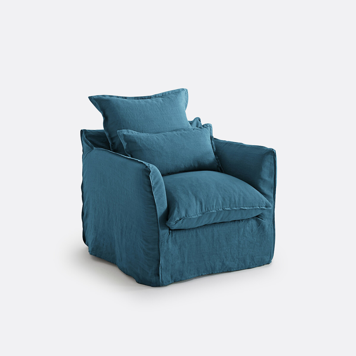 LA REDOUTE INTERIEURS<br>Poltrona de linho Gekreukt, Odna