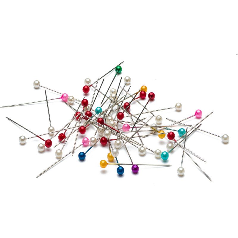 Epingles tête ronde couleur – Boîte de 80
