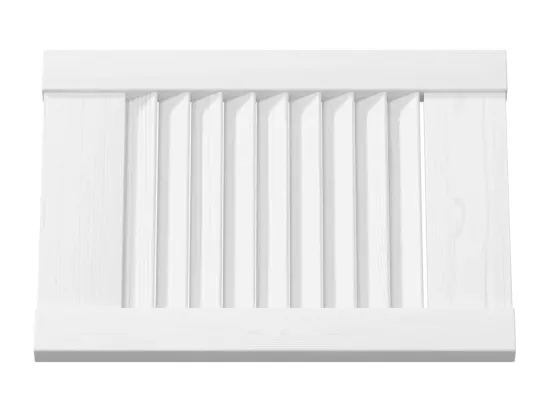 Porte d'armoire à persiennes blanc 39,5x29,5 cm