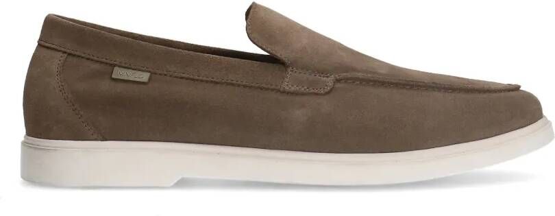 Manfield Heren Taupe suède loafers