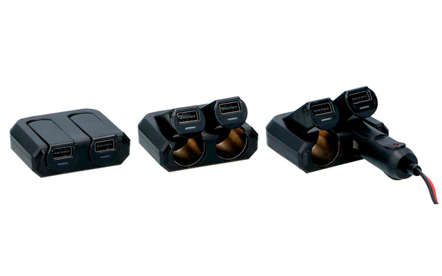 Dunlop Steckdose 12/24 V mit 2 x USB