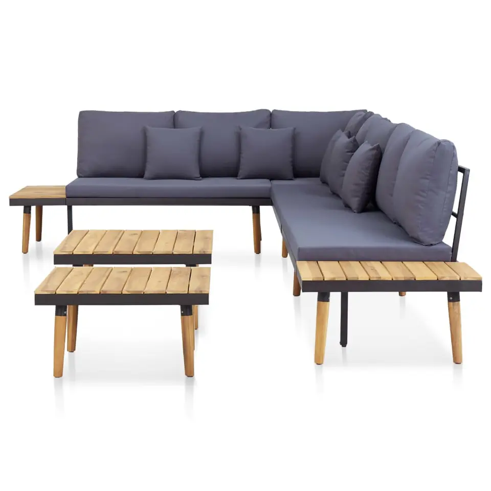 vidaXL - Loungeset - Bruin - Hout