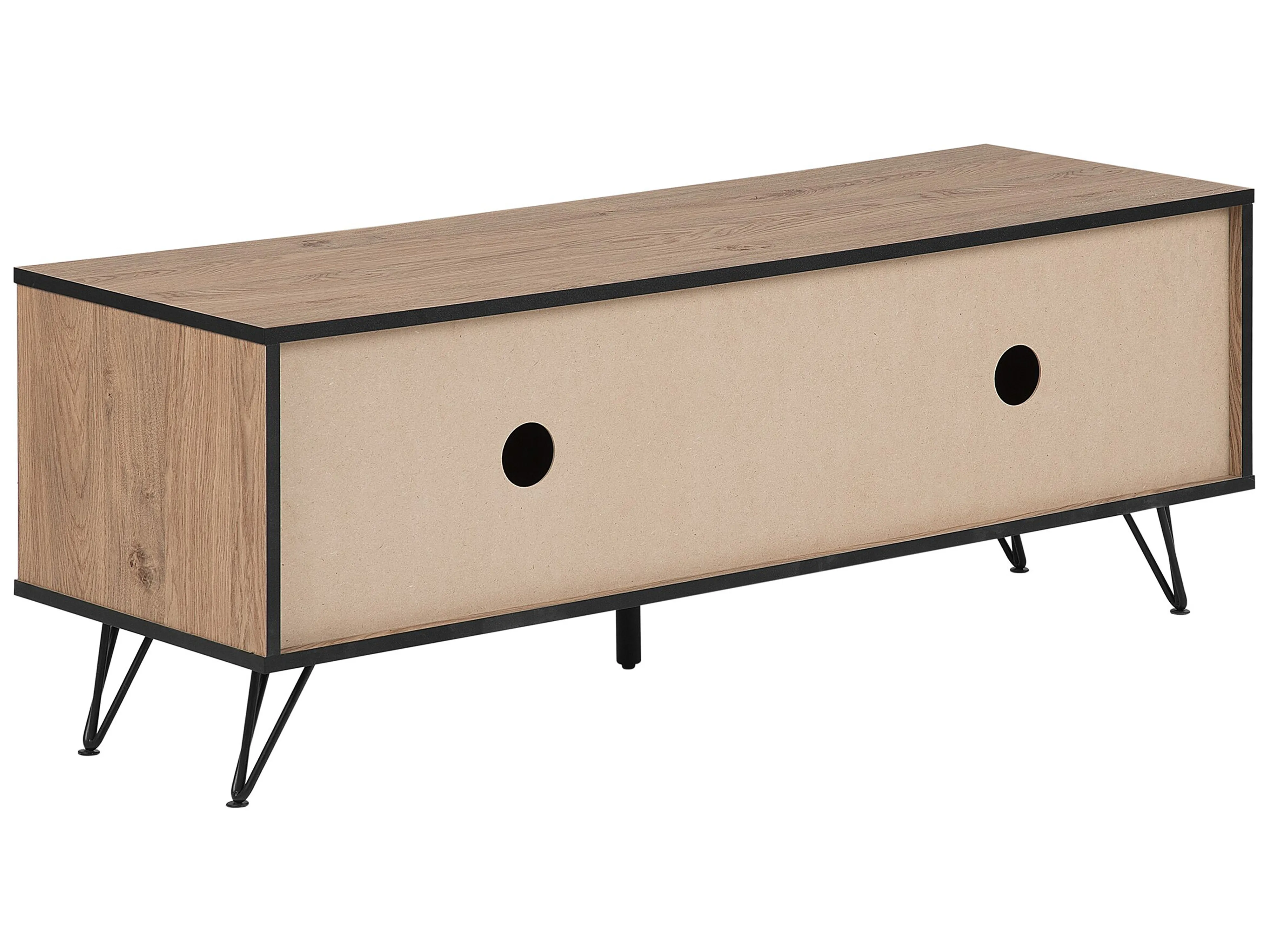 TV-meubel HALSTON Bruin/zwart