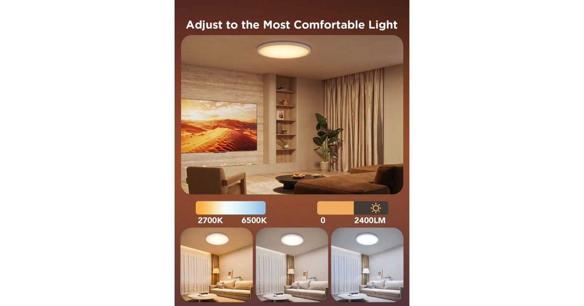 GoveeCeiling Light lamp  (Wit, Ø 30 cm)